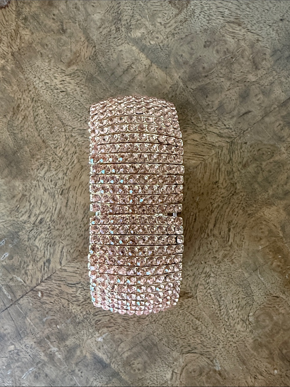 Sparkling Pink Crystal Stretch Bracelet